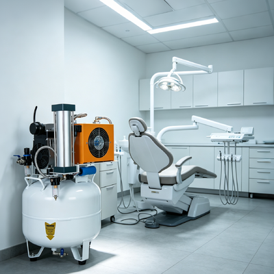 Ein guter Preis. 40L geräuschloser ölfreier Dental-Luftkompressor mit Trockner 55dB geringe Geräuschentwicklung für Zahnkliniken online