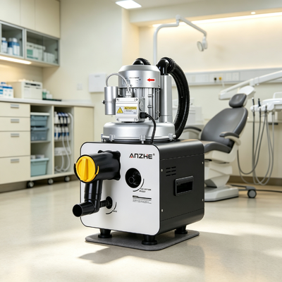 750W High-Performance Dental Suction Unit with Liquid-Gas Separation and Auto Drainage for Dual Chair Support