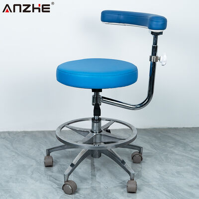 Ein guter Preis. Ergonomischer Zahnarztassistentenhocker mit 360-Grad-drehbarer Armlehne, verstellbarer Höhe und Sitz aus Mikrofaserleder online
