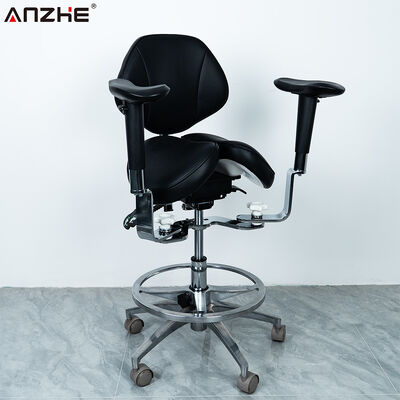 Ein guter Preis. Ergonomischer Zahnarzthocker mit Split-Sattel-Sitz vorwärts geneigt und 360-Grad-Rotation für Zahnkliniken online