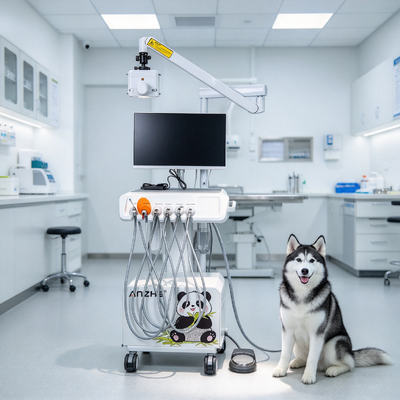 Ein guter Preis. Mobile Veterinär-Zahnbehandlungseinheit, eingebaute tragbare Röntgenmaschine und digitaler Sensor für Tierkliniken online