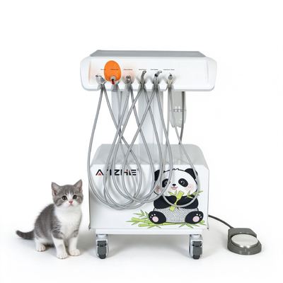 Ein guter Preis. Portable Veterinary Dental Workstation mit 550W Luftkompressor 58dB Geräuscharmut und 0,8Mpa Arbeitsdruck für Tierkliniken online